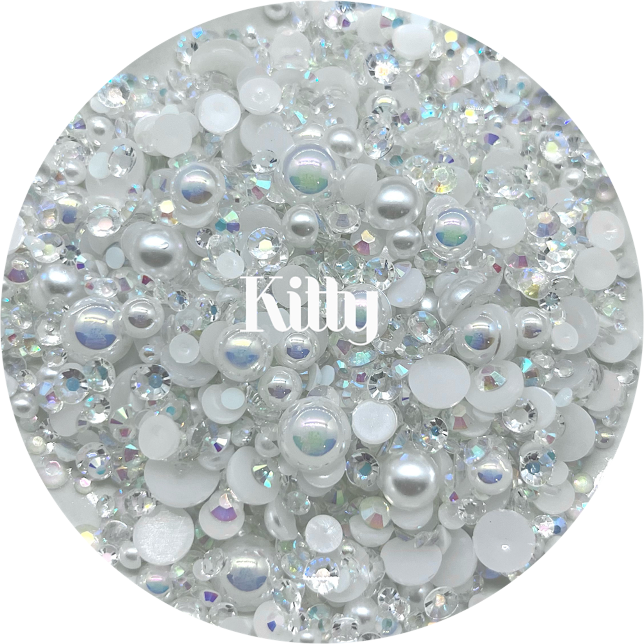 Flatback Pearl & Rhinestone Mix - Kitty by Glitter Heart Co.™